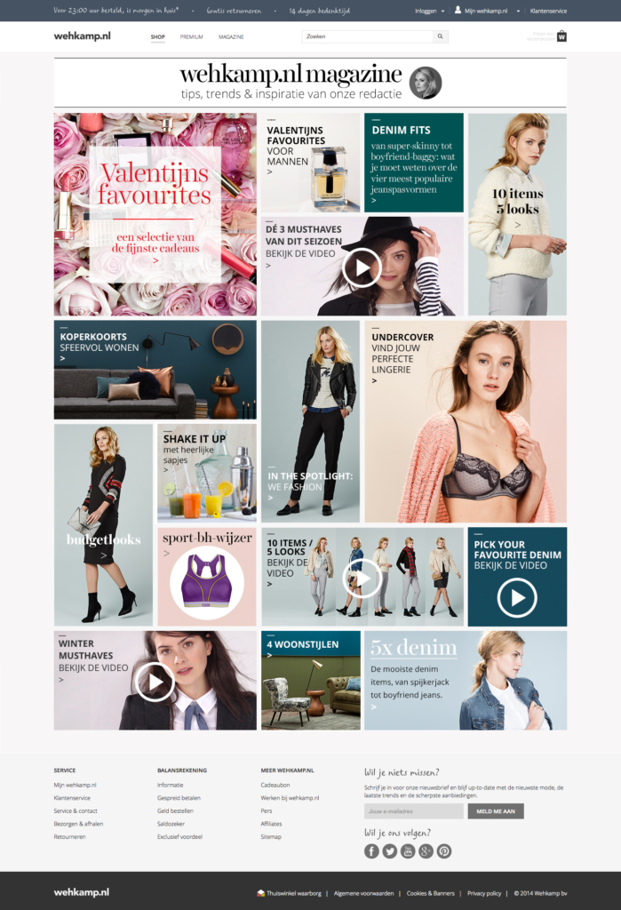 wehkamp brengt winkelbeleving naar hoger niveau met nieuw contentplatform