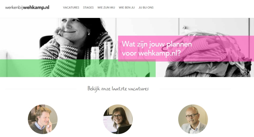 wehkamp.nl introduceert vernieuwde vacaturesite